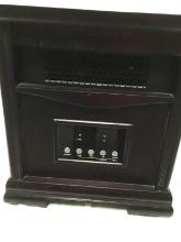 Electric space heater with remote, on wheels