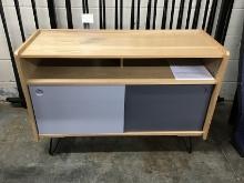 Brand New Modern Storage Console with sliding doors