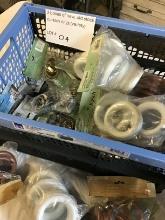 2 Boxes of new, old stock curtain rings-variety