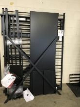 Brand new full size Powell metal loft bed with desk