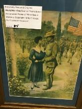 Extremely Rare and Original World War I Framed Poster, don't overlook this piece!