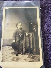 Feb 19th, 1867 (signed & dated) Photograph of a midget Barnum & Bailey Circus