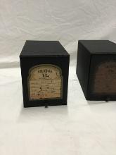 Group of 5 antique drug store boxes