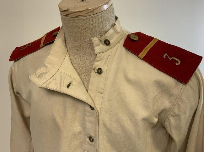 WWI IMPERIAL RUSSIAN SOLDIERS UNIFORM SHIRT AND CAP -3rd NARVA INFANTRY REGIMENT