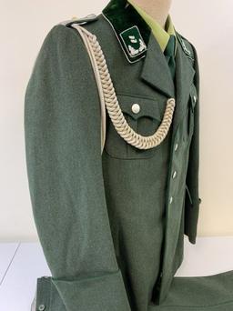 GERMANY THIRD REICH FORESTRY OFFICER DRESS UNIFORM WITH PANTS 1937 DATED