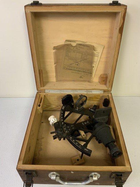 WWII GERMAN NAVY KRIEGSMARINE SEXTANT BY C. PLATH WITH ORIGINAL CASE