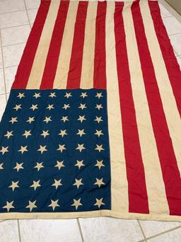 USA VINTAGE WWII ERA 48 STAR AMERICAN FLAG