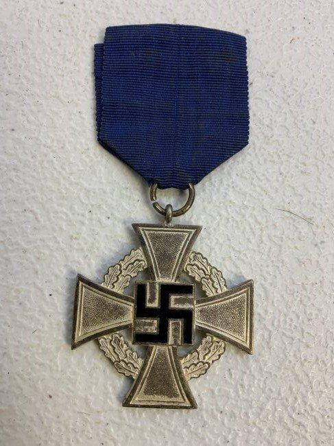 NAZI GERMANY 25 YEAR FAITHFUL SERVICE CROSS