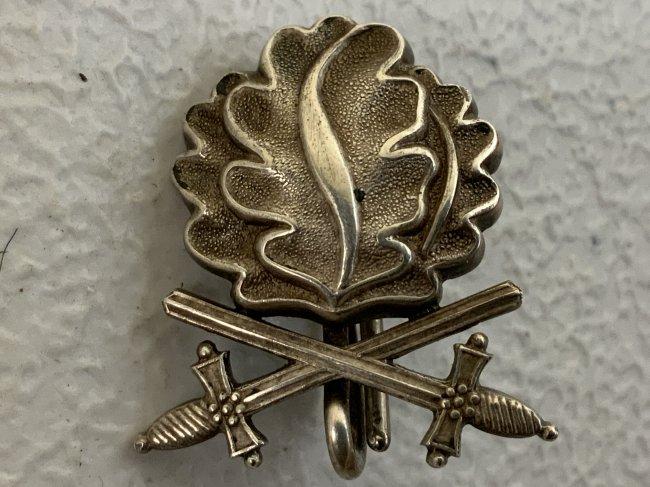 WWII GERMANY GODET OAKLEAVES WITH SWORDS TO THE KNIGHTS CROSS OF THE IRON CROSS 1939 900 SILVER