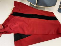 FRENCH HUSSAR UNIFORM PELISSE JACKET AND RED PANTS