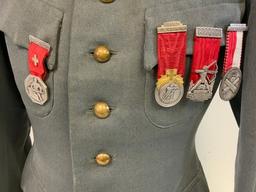 WWII SWISS ARMY ARTILLERY OFFICER UNIFORM TUNIC