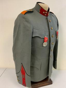 WWII SWISS ARMY ARTILLERY OFFICER UNIFORM TUNIC