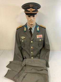 EAST GERMANY DDR LUFTWAFFE GENERAL COMPLETE DRESS UNIFORM