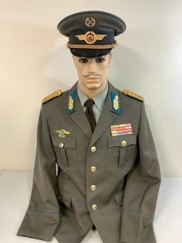 EAST GERMANY DDR LUFTWAFFE GENERAL COMPLETE DRESS UNIFORM