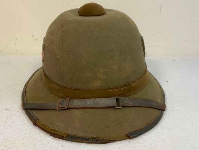 WWII GERMAN ARMY AFRIKA CORPS TROPICAL SUN PITH HELMET