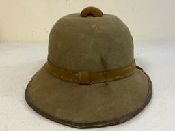 WWII GERMAN ARMY AFRIKA CORPS TROPICAL SUN PITH HELMET