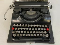WWII GERMAN 1941 SS GROMA MODEL N TYPEWRITER WITH SS RUNES KEY