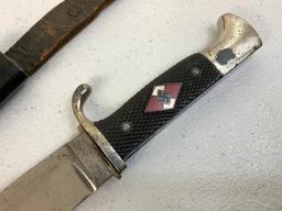 GERMANY THIRD REICH HITLER YOUTH KNIFE WITH RZM STAMP