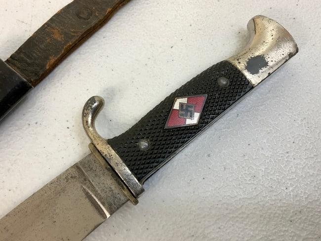 GERMANY THIRD REICH HITLER YOUTH KNIFE WITH RZM STAMP
