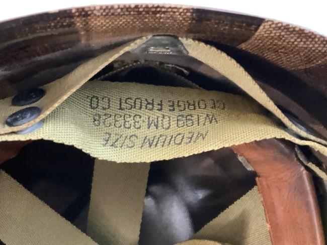 WWII US ARMY 82nd AIRBORNE DIVISION M1C PARATROOPER  HELMET WITH LINER