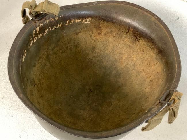 WWII US ARMY 82nd AIRBORNE DIVISION M1C PARATROOPER  HELMET WITH LINER