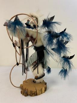 LARGE NAVAJO NATIVE AMERICAN MADE HOOP DANCER CEREMONY FIGURE DOLL