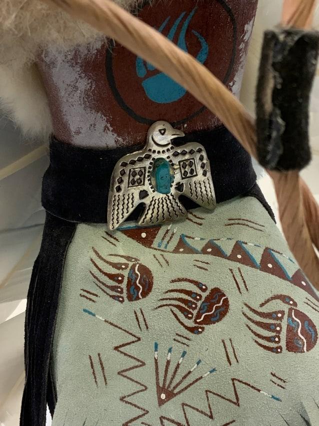 LARGE NAVAJO NATIVE AMERICAN MADE HOOP DANCER CEREMONY FIGURE DOLL