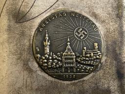GERMANY THIRD REICH 1938 SILVER PLATED CIGARETTE CASE