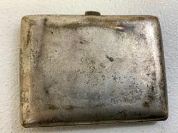 GERMANY THIRD REICH 1938 SILVER PLATED CIGARETTE CASE
