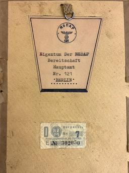 GERMANY THIRD REICH ADOLF HITLER FRAMED PORTRAIT FROM NSDAP OFFICE