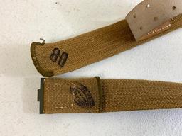 GERMANY THIRD REICH AFRIKA KORPS WEHRMACHT TROPICAL WEB BELT