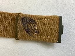 GERMANY THIRD REICH AFRIKA KORPS WEHRMACHT TROPICAL WEB BELT