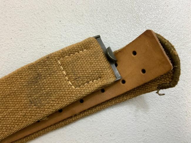GERMANY THIRD REICH AFRIKA KORPS WEHRMACHT TROPICAL WEB BELT