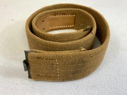 GERMANY THIRD REICH AFRIKA KORPS WEHRMACHT TROPICAL WEB BELT