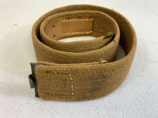 GERMANY THIRD REICH AFRIKA KORPS WEHRMACHT TROPICAL WEB BELT