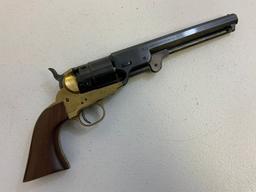 COLT 1851 NAVY PERCUSSION REVOLVER BY F. LLIPIETTA ITALIAN REPRODUCTION WITH HOLSTER