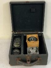 VINTAGE AICRAFT INSTRUMENT GAUGES IN BOX