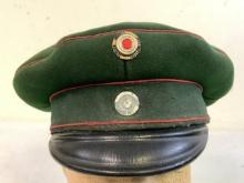 IMPERIAL GERMAN BAVARIAN JAGER OFFICER VISOR HAT
