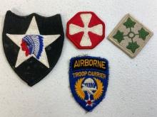 USA WWII LOT OF MILITARY PATCHES