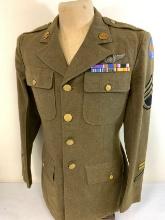 WWII US ARMY AIR CORPS NAMED UNIFORM DRESS TUNIC