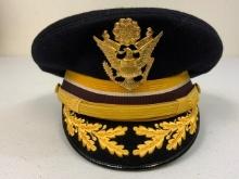 USA ARMY HIGH RANKING OFFICER DRESS VISOR CAP BY BANCROFT