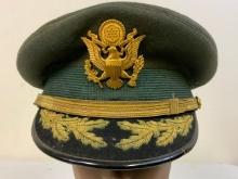 VINTAGE USA ARMY HIGH RANKING OFFICER VISOR CAP