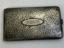ANTIQUE STERLING SILVER CIGARETTE CASE
