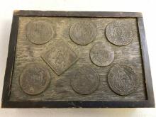 ANTIQUE COINS TOP DECORATED BOX