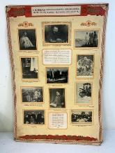 VINTAGE USSR ARMENIAN STALINS LIFE POSTER 1949 DATED