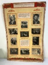 VINTAGE USSR ARMENIAN STALINS LIFE POSTER 1949 DATED