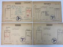WWII GERMAN MILITARY SUPPLIES ORDER DOCUMENTS