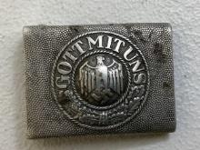 GERMANY THIRD REICH ARMY ALUMINUM BELT BUCKLE