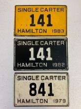 VINTAGE  CANADIAN VEHICLES AUTOMOTIVE LICENCE PLATES