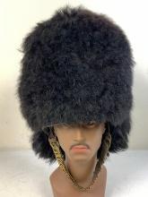 ANTIQUE BRITISH ROYAL GUARD BEARSKIN HEAD DRESS